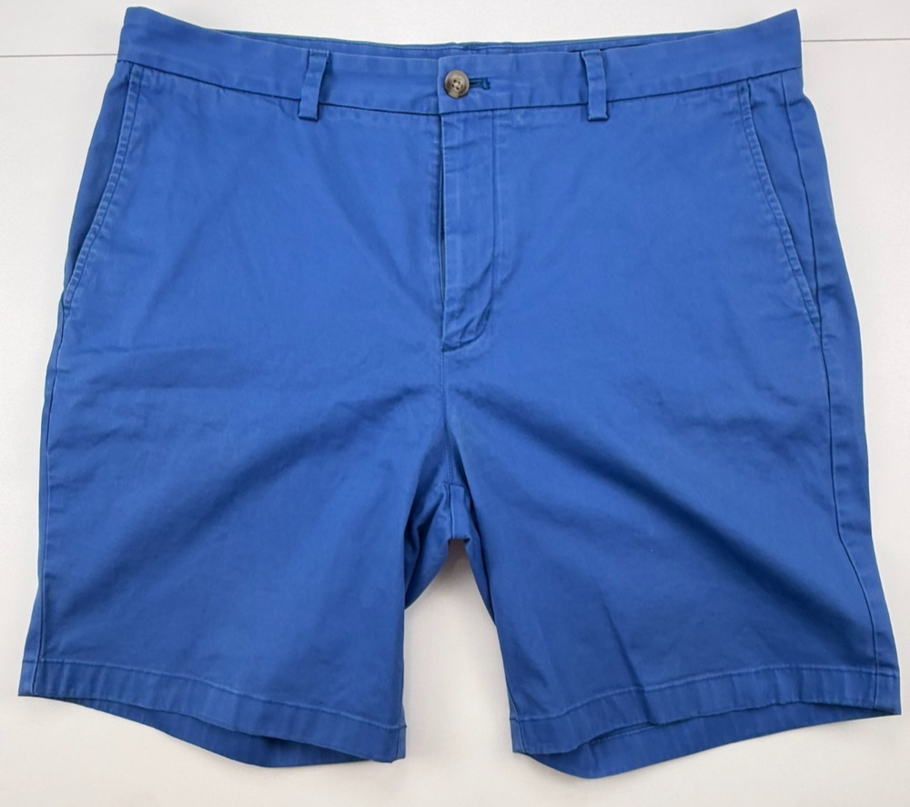 Vineyard Vines Men's 38 9 Inch Stretch Breaker Chino Shorts Capri Blue